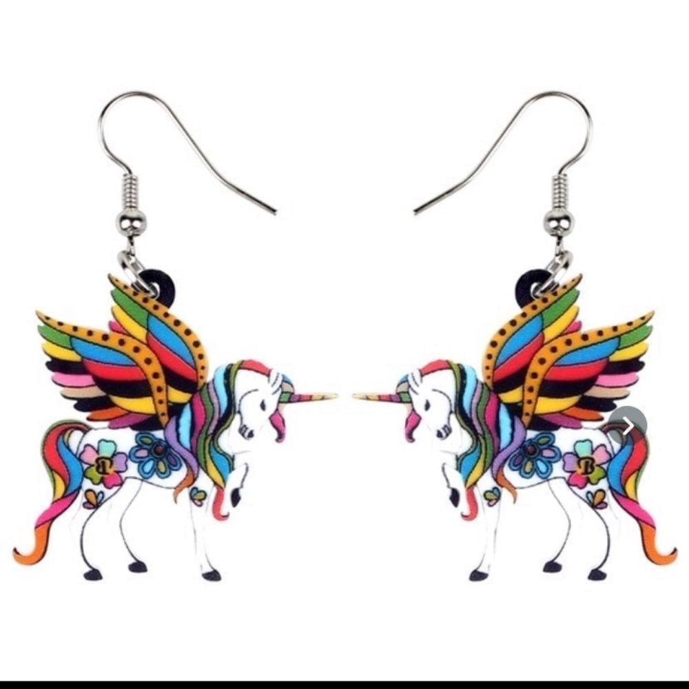 unicorn earrings: mystical earrings